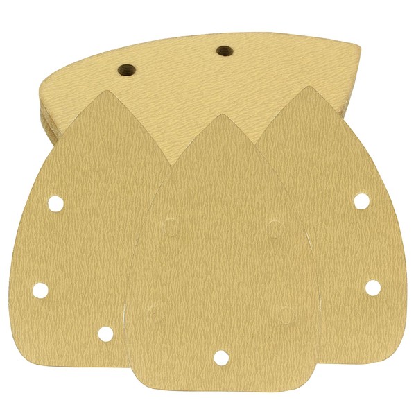 Cionyce 50 Pcs 60/80/120/240/320 Grit Mouse Detail Sander Sandpaper 5