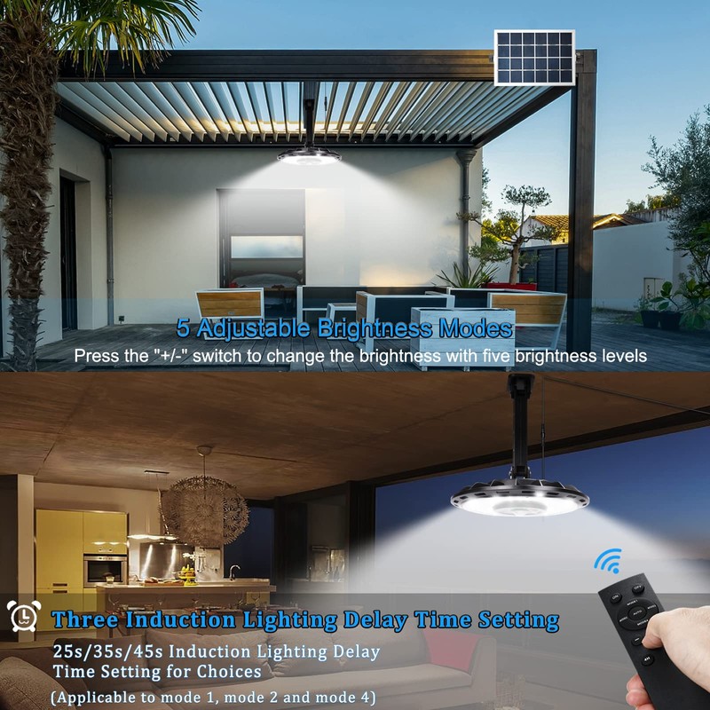 INDARUN Solar Shed Light Up to 3000LM, Outdoor Indoor Motion