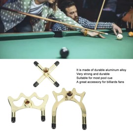 Topyond Set of 3 Reusable Billiard Bridge Heads - Aluminium Billiard Cue Bridge Heads - Accessory for Pool Players