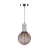 greenandco® Pendant Light E27 Real Concrete with 150 cm Textile