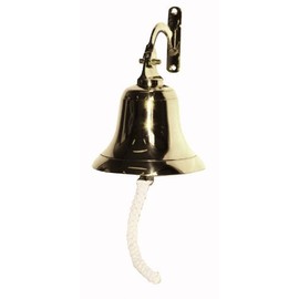 Chabrias Ltd Last Orders Ships Pub Wall Mounted Door Bell 4" (102mm) Diameter Brass