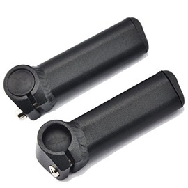 UPANBIKE Bike Bar Ends Aluminum Alloy Lock On For Mountain Bike Road Bicycle (Black)