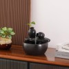 Ceramic Tabletop Fountain for Indoor and Home Decoration Table Desk
