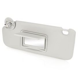 Youxmoto Sun Visor Left Driver Side for Chevy Sonic 2012-2019/ Spark 2013 2014 2015 2016, Gray Sun Visor Replaces# P95327509, P95327507, with Vanity Mirror