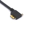 PIIHUSW Angled USB Micro b Locking Screw Cable USB A