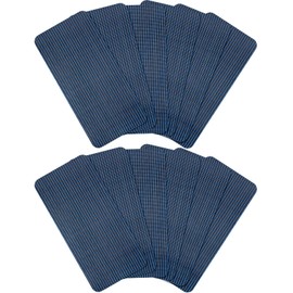 Treela Pool Safety Cover Patch Kit Repair Kit Blue Swimming Pool Patch Repair Mesh Self Adhesive Mesh Inground Saver Pond Cover(12 Pcs,4 x 8 Inch)