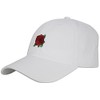 JLGUSA Red Rose Embroidered Dad Cap Hat Adjustable Polo Style