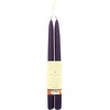 Big Dipper Wax Works, Candle Tapers Beeswax Eggplant 12 Inch