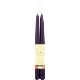 Big Dipper Wax Works, Candle Tapers Beeswax Eggplant 12 Inch