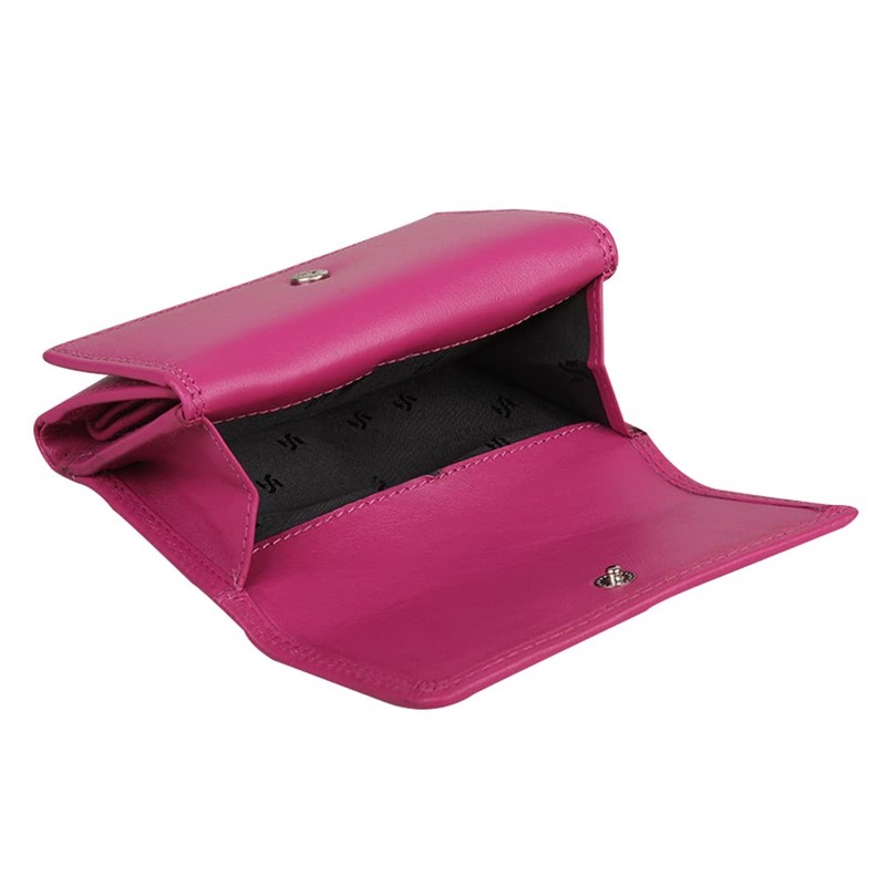 Women's RFID Small Purse, Genuine Soft Leather Wallet with Coin