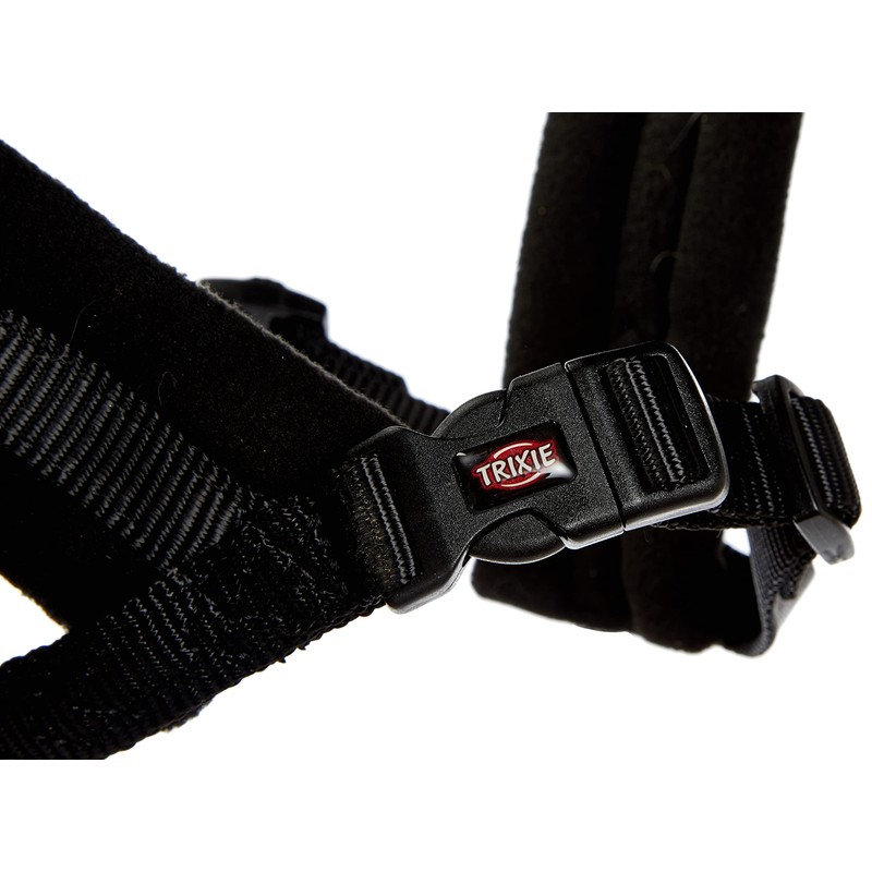 Trixie Premium Harness with Fleece Padding, Black, S–M: 40–70 cm/20