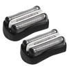 Pack of 2 Replacement Shaving Heads Compatible with Braun Series