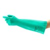 Ansell Solvex 37-185 Nitrile gloves, chemical & liquid protection, Green,