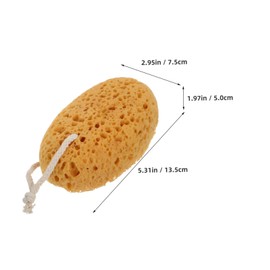 IWOWHERO 2pcs Natural Sponges Pads Bath Loofah Body Scrubber for Shower and Bath