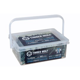 Timber Wolf Exterior Woodscrews - 4.0 x 40mm - Tub of 300
