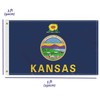 3×5 FT Kansas Flag, Large 100D USA State Outdoor Banner,Doube