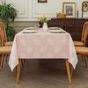 Romanstile Jacquard Rectangle Tablecloth, Waterproof Elegant Damask Rose Floral Pattern
