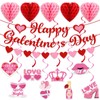 Galentines Day Party Decorations, Happy Galentine's Day Banner with Hanging