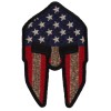 Ivamis Spartan Helmet US Flag Patriotic Iron on Patch- 2.5x4