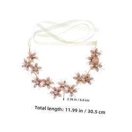BESPORTBLE Boho Floral Headpiece for Weddings Elegant Metal Flower Hairband for Parties Engagements and Special Occasions Comfortable and Stylish Decorative Accessory for Women