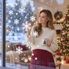 116PCS Adornos Navideños para Ventanas, Navideñas Copos de Nieve