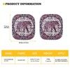 JoyLamoria Boho Hippie Elephant Print Car Windshield Sun Shade 2