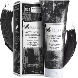 Eclat Mascarilla Facial De Carbón De Bambú Activado