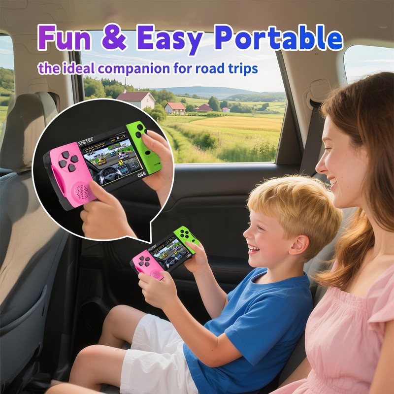 SNONBROS Handheld Game Console for Kids 3.5" IPS Large Screen
