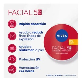 Nivea Crema Facial 5 En 1 Cuidado Anti-arrugas 200ml