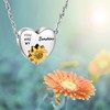 XIUDA Heart Ashes Necklace Urn Necklace with Sunflower You Are