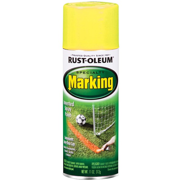 Rust-Oleum 1997830 Specialty Marking Spray Paint, 11 oz, Bright Yellow