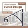 Kojem Wall Mount Handrails for Outdoor Steps, Metal Wrought Iron