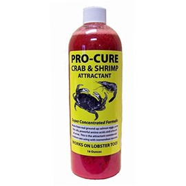 Pro-Cure Crab & Shrimp Attractant, 16 Ounce, Red