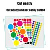 LJFEA 3 x 30 mm Dots Stickers Colour Coded Labels