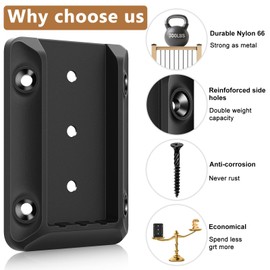 DN Mate 20 PCS Deck Railing Bracket Connectors for 2x4 (Actual 1.5”x3.5”) Wood Post to Handrail Connection, Sturdy Nylon Stair Fence Railing Connectors with Coated Wood Screws,Drill Bit