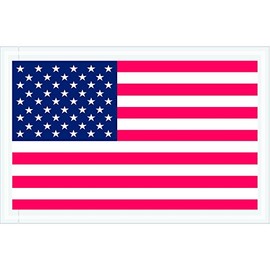 Aviditi U.S.A. Flag Adhesive Side Loading Packing List Document Envelopes, 5 1/4" x 8" for Attaching Packing Slips, Invoices and Important Papers to Packages, Shipments and Mailings (Pack of 1000)