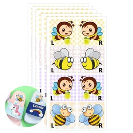 Shoe Stickers for Kids Right Left Bee Stickers for Children Shoes,1 Inch 160 Pcs Per Pack