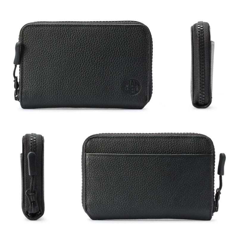 Mansel 0008 Men's Wallet, Middle Wallet, Zip Around Brand, Genuine