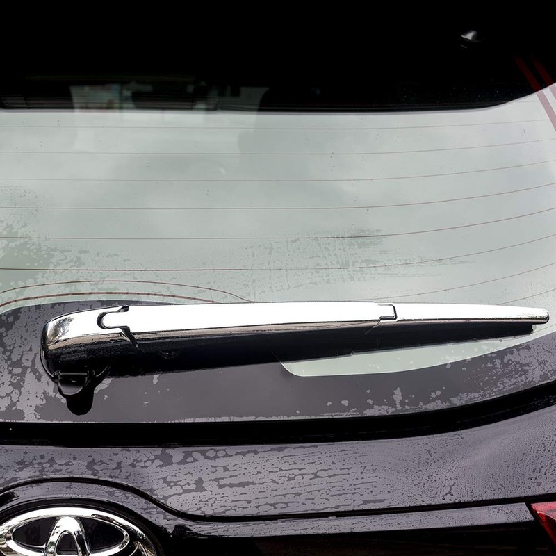 Senzeal Chrome Rear Window Wiper Cover Trim for Toyota Highlander