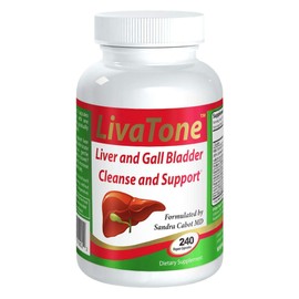 Livatone Liver and Gallbladder Cleanse – Dr. Formulated Liver Cleanse and Detox Pills, Milk Thistle & Antioxidants (240 Capsules)
