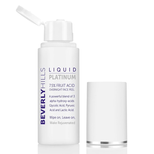 Beverly Hills 7.5% Liquid Platinum Fruit Acid Facial Peeling Solution with 3 AHAs, 50 ml