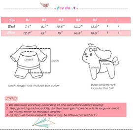 Hdwk&Hped Soft Cotton Dog Pajamas for All Seasons, Striped Pet Bottoming Jumpsuit for Small Dog Cat Puppy (#2, Striped Style - Pink)