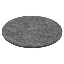 Round Place Mat Felt Coaster in 35 cm, Medium Grey Mottled (HF025) for Glasses, Food, Table Decoration