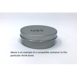 135 x 28 mm Clear Perforated Shrink Band for Glass Jars, Plastic Jars, Metal Tins and More. [Compatible Diameter Range: 3” – 3 1/4”] - Bundle of 500