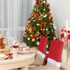 Lanfixilly Christmas Chair Covers Set of 4，Santa Claus Hat Chair