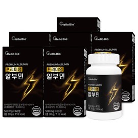 Hello Bio Premium Albumin 60 tablets, 6 pcs / 헬로바이오 프리미엄 알부민 60정, 6개