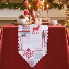 Christmas Table Runner, Christmas Table Decoration, Christmas Table Centrepiece, Xmas Table Runner, Christmas Centrepiece For Table, Christmas Table Runners, Xmas Table Decorations, Grey Table Runner