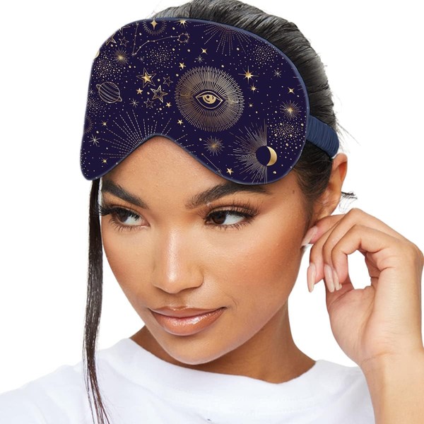 SMUG Satin Sleep Mask & Eye Mask - Deep Dream