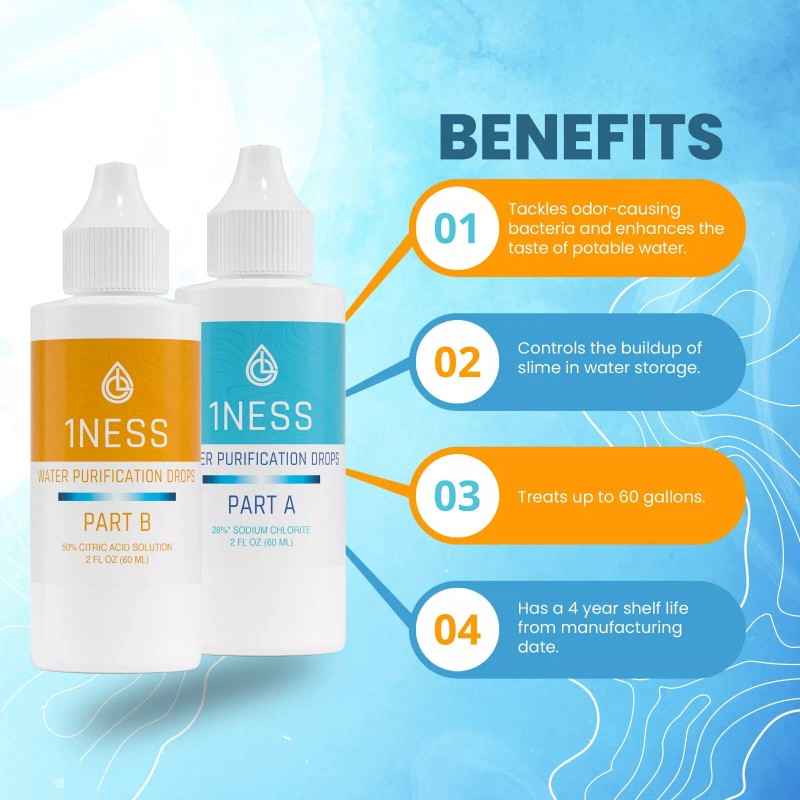 1ness 2pk - 1ness Water Treatment Drops - BPA-Free Plastic