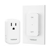 TESSAN Remote Control Outlet Wireless Wall Mounted Light Switch, Range